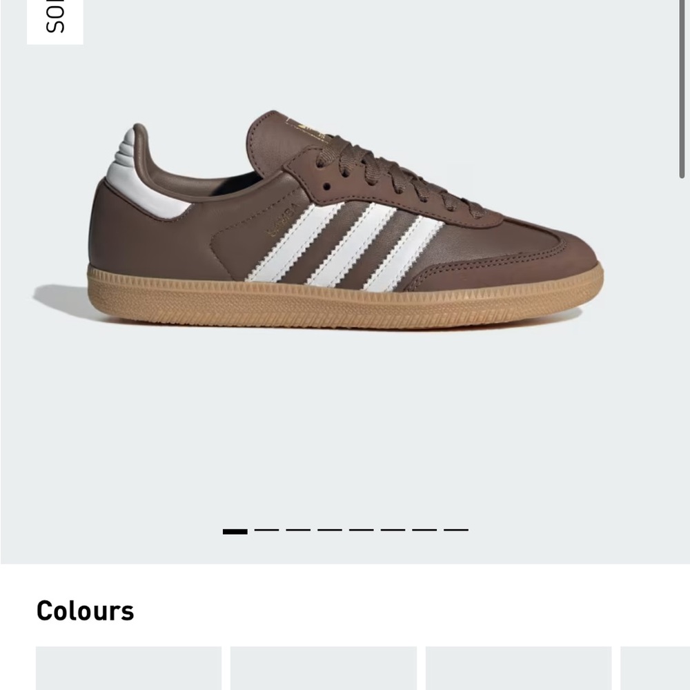 Adidas Brown and White Sneakers